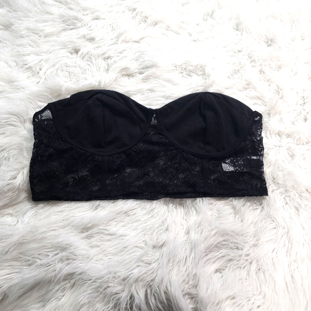 SHEIN Frenchy Plus Lace Tube Top 2XL